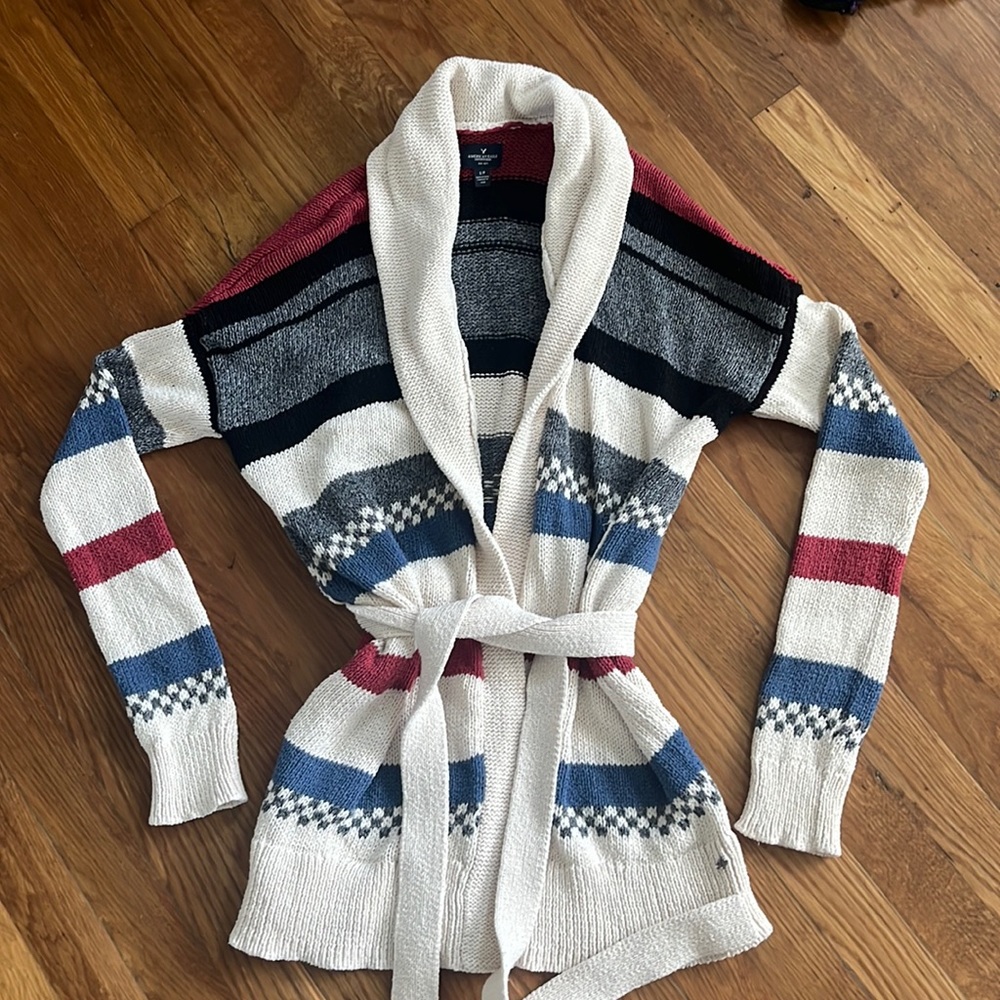 American Eagle Tie Waist Cardigan
